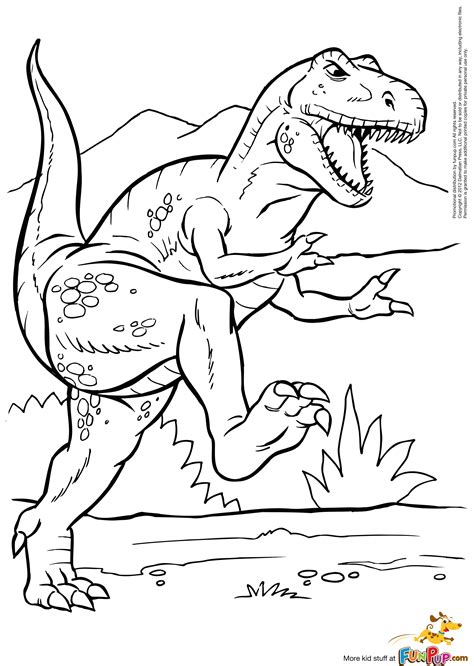 T Rex Printable Coloring Page